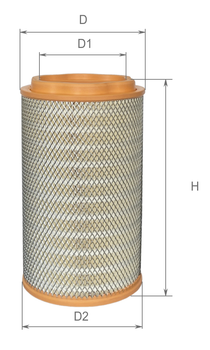 Фильтр воздушный усиленный Alpha Filter DAF XF106, 13-, 2144993 (AF0223)