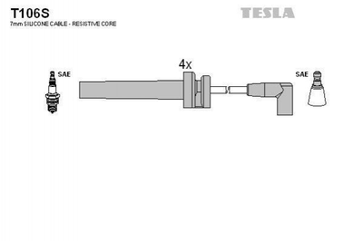 Провода высоковольтные TESLA T106S