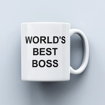 Чашка с надписью World's Best Boss из сериала Офис 330 мл