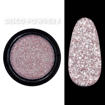 Светоотражающая втирка Малиновый №5 (пигмент) Disco powder Дизайнер для дизайна ногтей