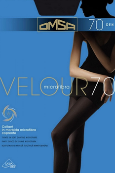 Колготы женские OMSA VELOUR 70 ден 2 размер черные