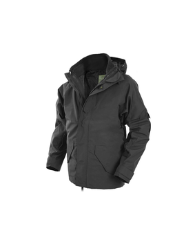 Куртка непромокаюча з флісовою підстібкою Sturm Mil-Tec Black L (10615002)
