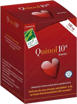 Дієтична добавка 100% Natural Quinol 10 100 мг 90 капсул (8437008750958)