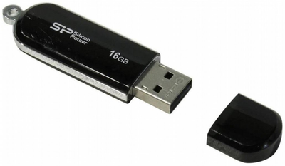 Флеш пам'ять Silicon Power LuxMini 322 16GB USB 2.0 Black (4712702617177)