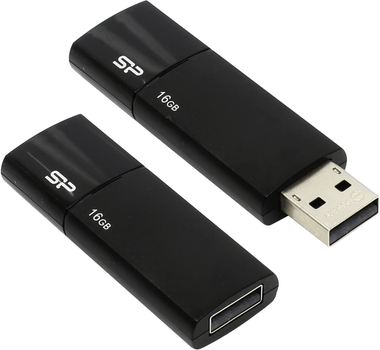 Флеш пам'ять Silicon Power Ultima U05 16GB USB 2.0 Black (4712702632613)