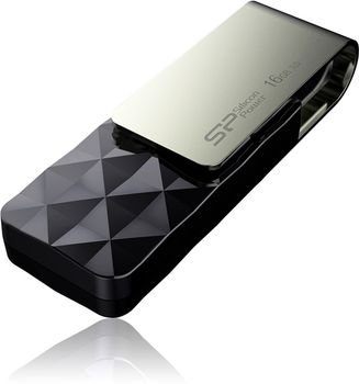 Флеш пам'ять Silicon Power Blaze B30 16GB USB 3.0 Black (4712702632187)