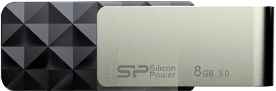 Флеш пам'ять Silicon Power Blaze B30 8GB USB 3.0 Black (4712702632170)