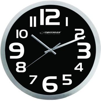 Zegar ścienny Esperanza Zurich EHC013K Black