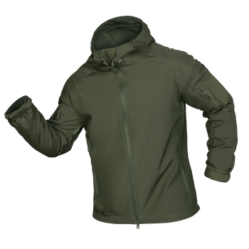 Куртка тактическая демисезонная мужская для силовых структур Stalker SoftShell Олива (7225), XXXL (OPT-34521)