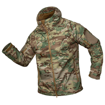 Куртка тактическая демисезонная мужская для силовых структур CM Stalker SoftShell Мультикам (7089), XXXL (OPT-36451)