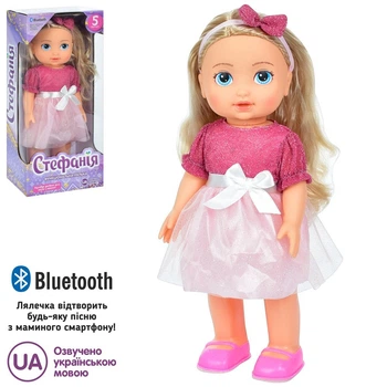 Интерактивная кукла Стефания 40 см Limo Toy M5077-I UA на украинском языке