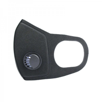 Маска-респиратор на лицо многоразовая защитная PITTA Mask SponDuct с клапаном цвет черный (2100994216864)