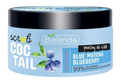 Скраб для тіла Bielenda Scrub Coctail регенерувальний Blue Matcha + Blueberry 350 г (5902169048457)