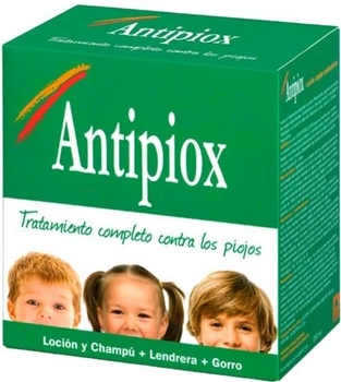 Набор для борьбы со вшами и гнидами Antipiox Pharmacie & Parfums Pack Шампунь 250 мл + Бальзам 100 мл (8425108000066)