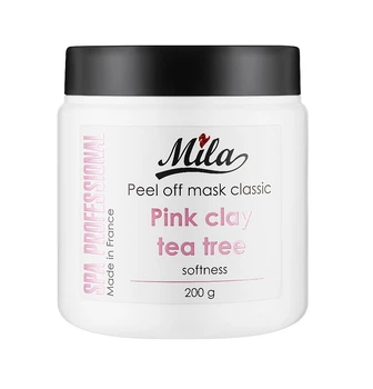 Альгінатна маска для обличчя Mila Perfect з екстрактом чайного дерева і рожевою глиною MASK CLASSIC SOFTNESS POWDER 200 г 3702261118209