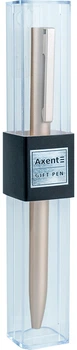 Ручка шариковая автоматическая Axent Partner Синяя 0.7 мм Золотой металлический корпус (AB1099-35-02-A)