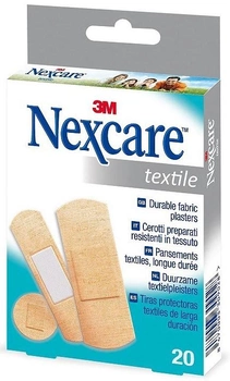 Пластыри от мозолей 3M Nexcare Textile Strips Adhesive Strips Assortment 7.6 x 10.1 см 20 шт (8470003309028)