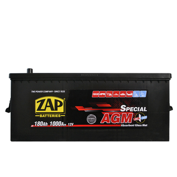 Автомобільний акумулятор ZAP AGM SPECIAL Truck (D5) 180Ah 1000A L+ (лівий +) (680 02) ZAP