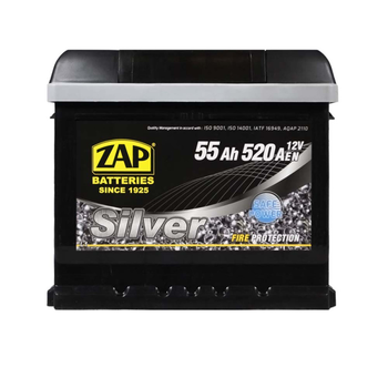 Автомобільний акумулятор ZAP Silver 55Ah 520A L+ (правий +) L1 (555 85) ZAP