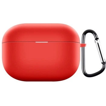 Защитный чехол Deexe Silicone Sleeve для Realme Buds T300 - Red