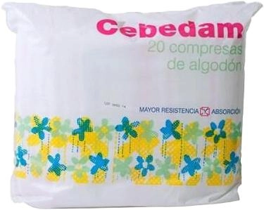 Салфетки медицинские Cebedam Cotton Compresses 10 × 10 см 20 шт (8470001672162)