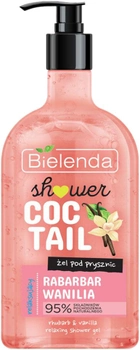 Гель для душа Bielenda Shower Cocktail розслабляючий Rabarbar + Wanilia 400 мл (5902169048426)