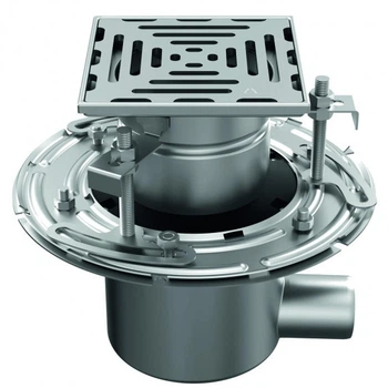 Двокорпусний mini трап Wm150с (вертикальним/горизонтальним) випуском DN110 ATT Inox Drain Wm150/110H2