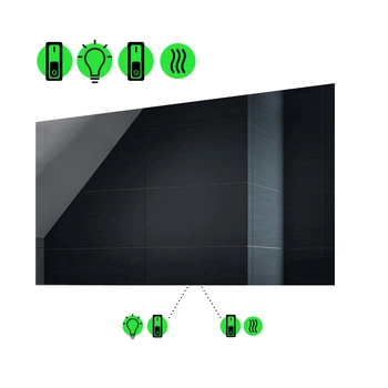 LED-зеркало 110x70см, с подогревом и двумя механическими включателями, модель Lucia (luciag178)