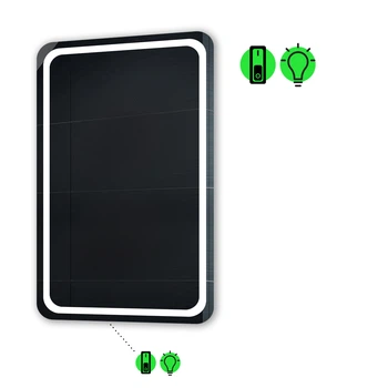 LED-зеркало 60x70см, с механическим включателем, модель Anvi (anvi01)