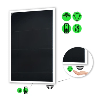 LED-зеркало 100x80см, с ИК включателем и подогревом с механическим управлением, модель Simphony (Simphony136)
