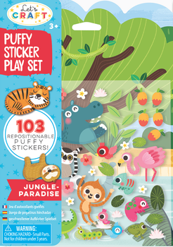Розвивальний набір Let's Craft Puffy Sticker Навколишнє середовище - Джунглі (840100801813)