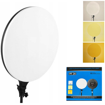 Круглая светодиодная панель Camera light PF-26 для фото и видео съемки 3200-5700K