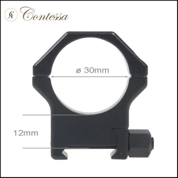 Стальные кольца Contessa SPP02 30 мм средние для Picatinny