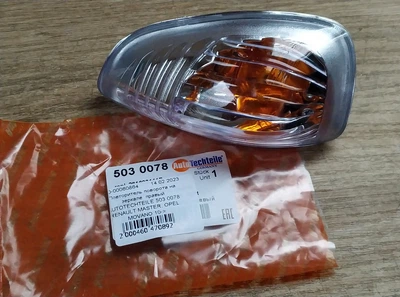 Повторитель поворота на зеркале правый AUTOTECHTEILE 503 0078 RENAULT MASTER, OPEL MOVANO 10->