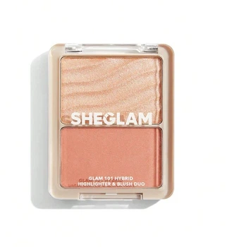 Хайлайтер и румяна 2 в 1 Sheglam Glam 101 Hybrid Highlighter & Blush Duo-St. Tropez, 4,7 г/4,5 г