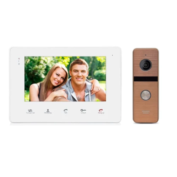 Комплект домофона CoVi Security Loki White + Iron Bronze