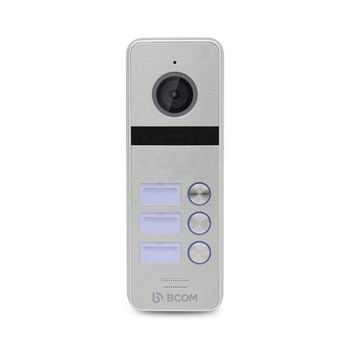 Видеопанель на 3 абонента BCOM BT-403HD Silver, 1Мп