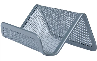 Підставка для візиток Buromax 95x80x45 мм металева срібляста (BM.6225-24)