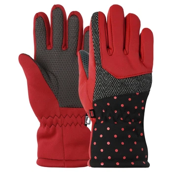 Рукавички гірськолижні дитячі Zelart Action 1213 ML (5-8 років) Red-Black