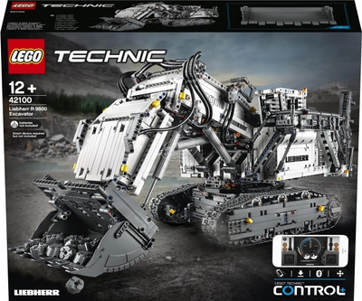 Конструктор LEGO Technic Екскаватор Liebherr R 9800 4108 деталей (42100)