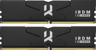 Оперативна память Goodram DDR5-6000 32768MB PC5-48000 (Kit of 2x16384) IRDM Black (IR-6000D564L30S/32GDC)
