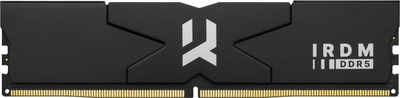 Pamięć Goodram DDR5-6400 65536MB PC5-51200 (Kit of 2x32768) IRDM Black (IR-6400D564L32/64GDC)