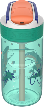 Пляшка для води Kambukka Lagoon Kids Juggling Dino 400 мл Світло-зелена (11-04047)