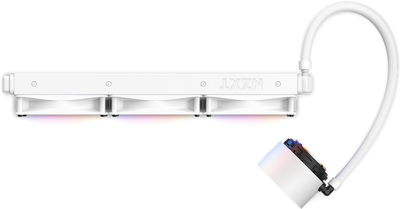 Chłodzenie wodne NZXT Kraken Elite RGB 360 mm AIO liquid cooler w/Display, RGB Fans, białe (RL-KR36E-W1)