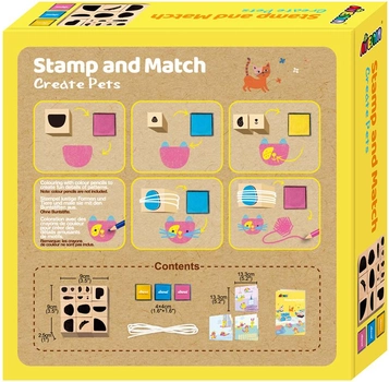 Zestaw dla kreatywności Avenir Match and Stamp Zwierzęta (6920773317669)