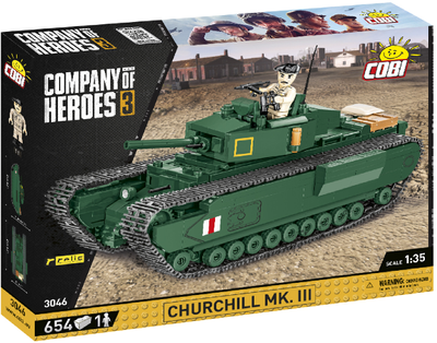 Klocki konstrukcyjne Cobi Company of Heroes 3 Czołg Mk III Churchill 654 szt. (5902251030469)