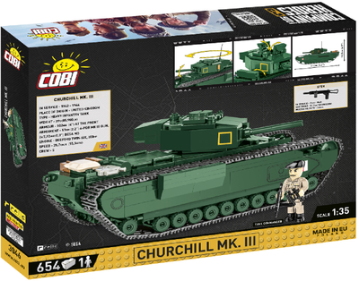 Конструктор Cobi Company of Heroes 3 Танк Mk III Черчіль 654 шт (5902251030469)
