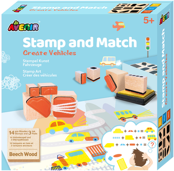 Набір для творчості Avenir Stamp And Match Транспорт (6920773317652)