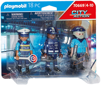 Фігурки Playmobil City Action Police 3 шт (4008789706690)