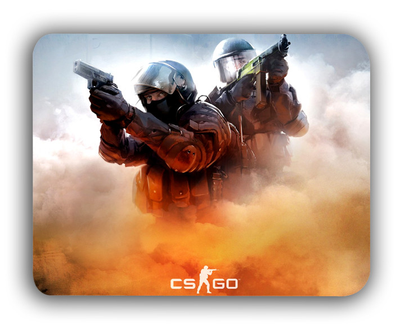 Коврик компьютерный Counter Strike CS GO 18х22 см (k081)